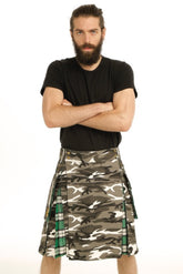 Alpha Hybrid Camo Kilt-front view