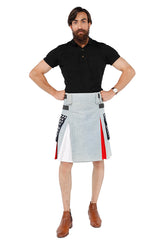 American Patriot Denim Kilt-Full