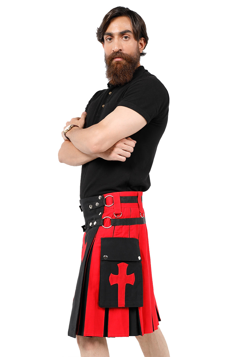 Crucifix Utility Kilt another side