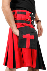 Crucifix Utility Kilt pocket