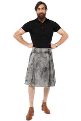 style Faded Denim Kilt