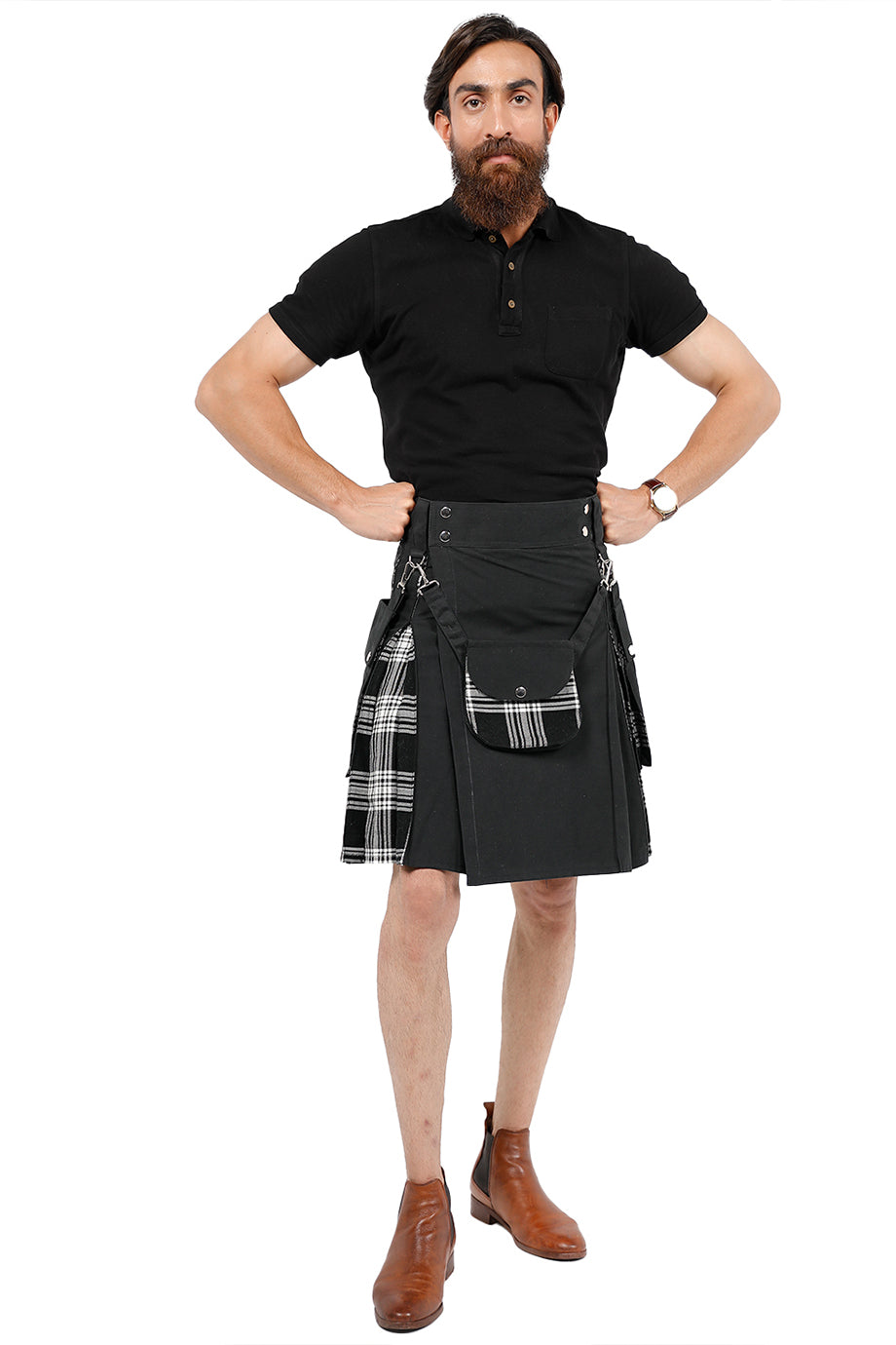 full Hybrid Kilt With Detachable Pockets
