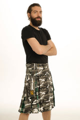 Alpha Hybrid Camo Kilt-side view