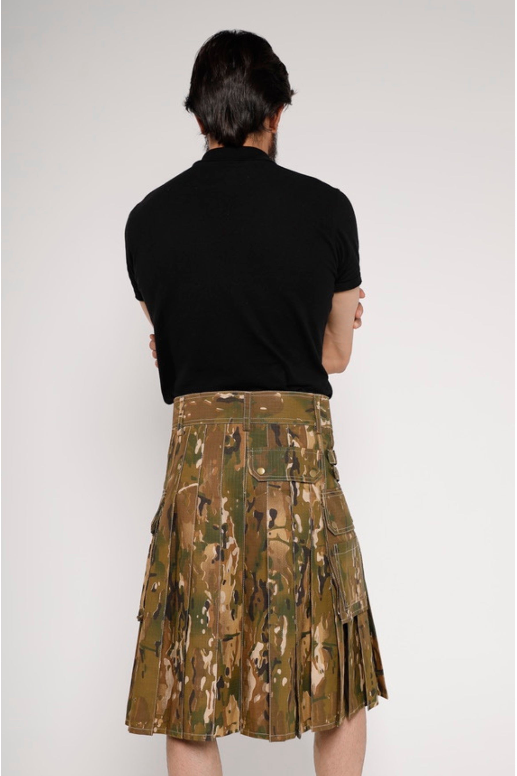 Recon Camo Combat Kilt-Back View