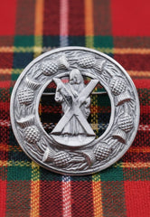 St. Andrew’s Cross Celtic Plaid Brooch