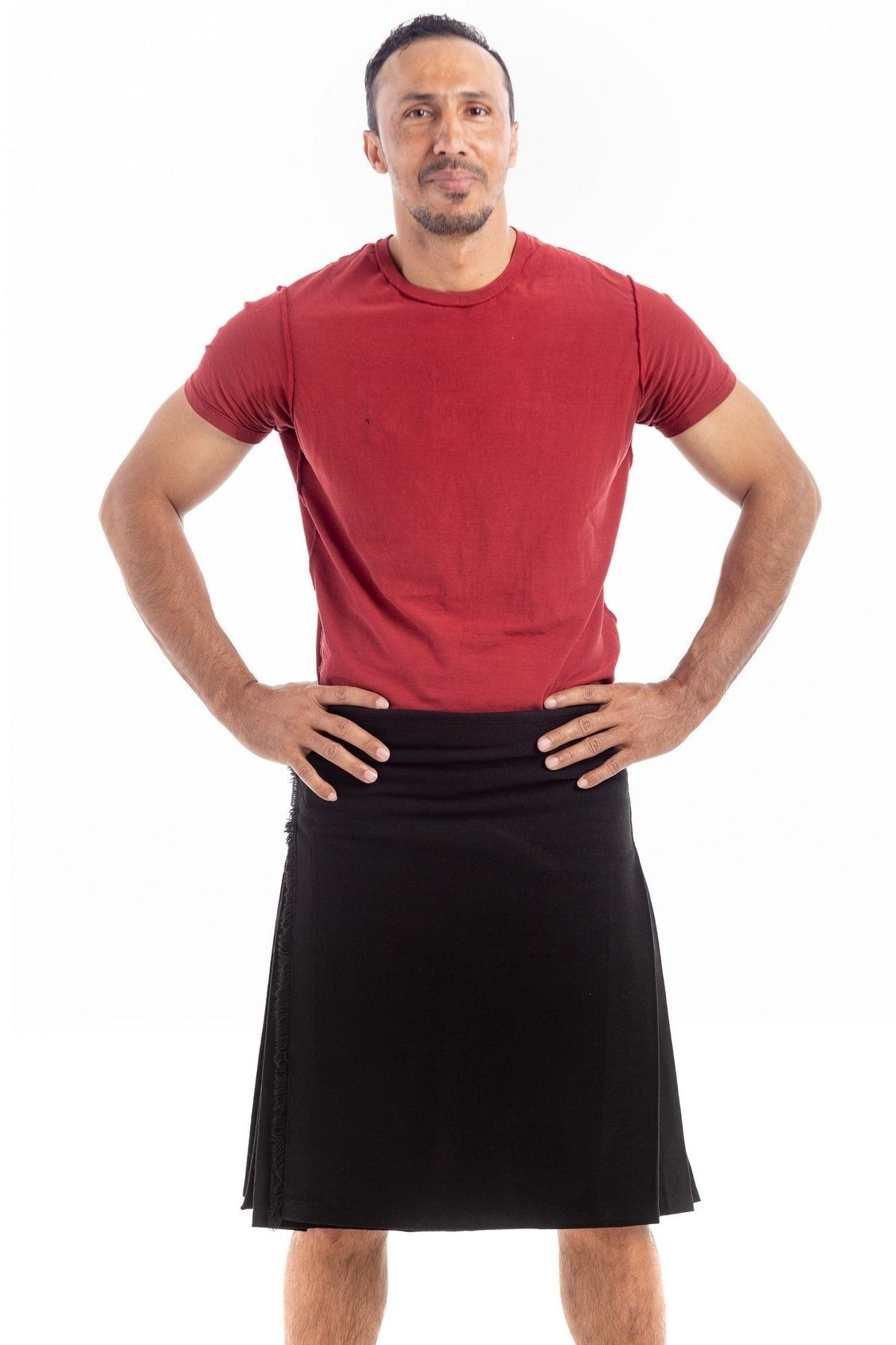 mens black kilt