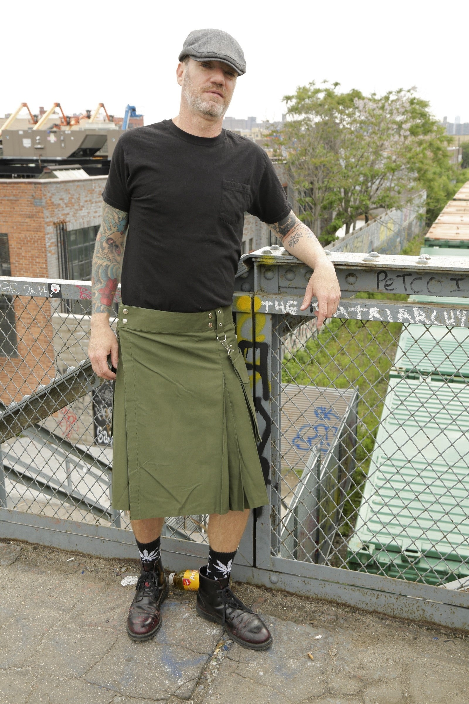 running kilt - Front side view