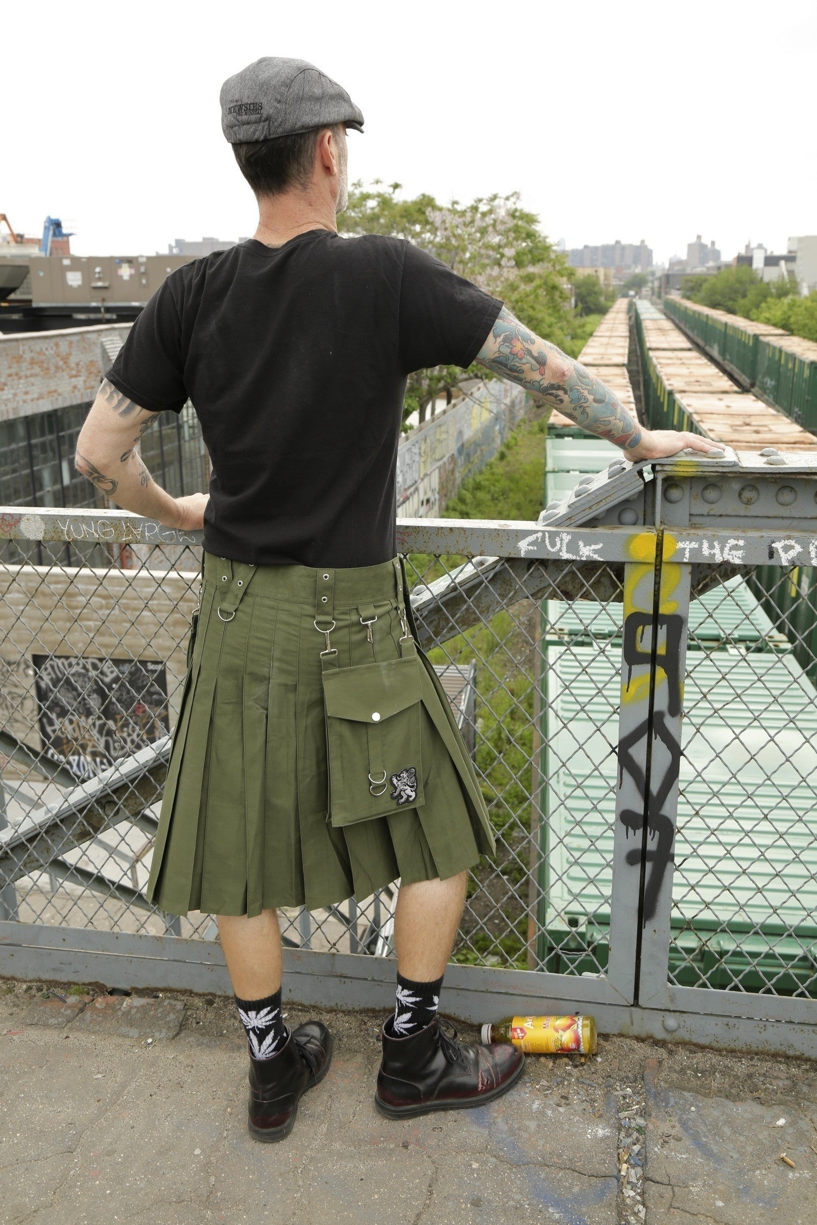 Running utility kilt - Back side view