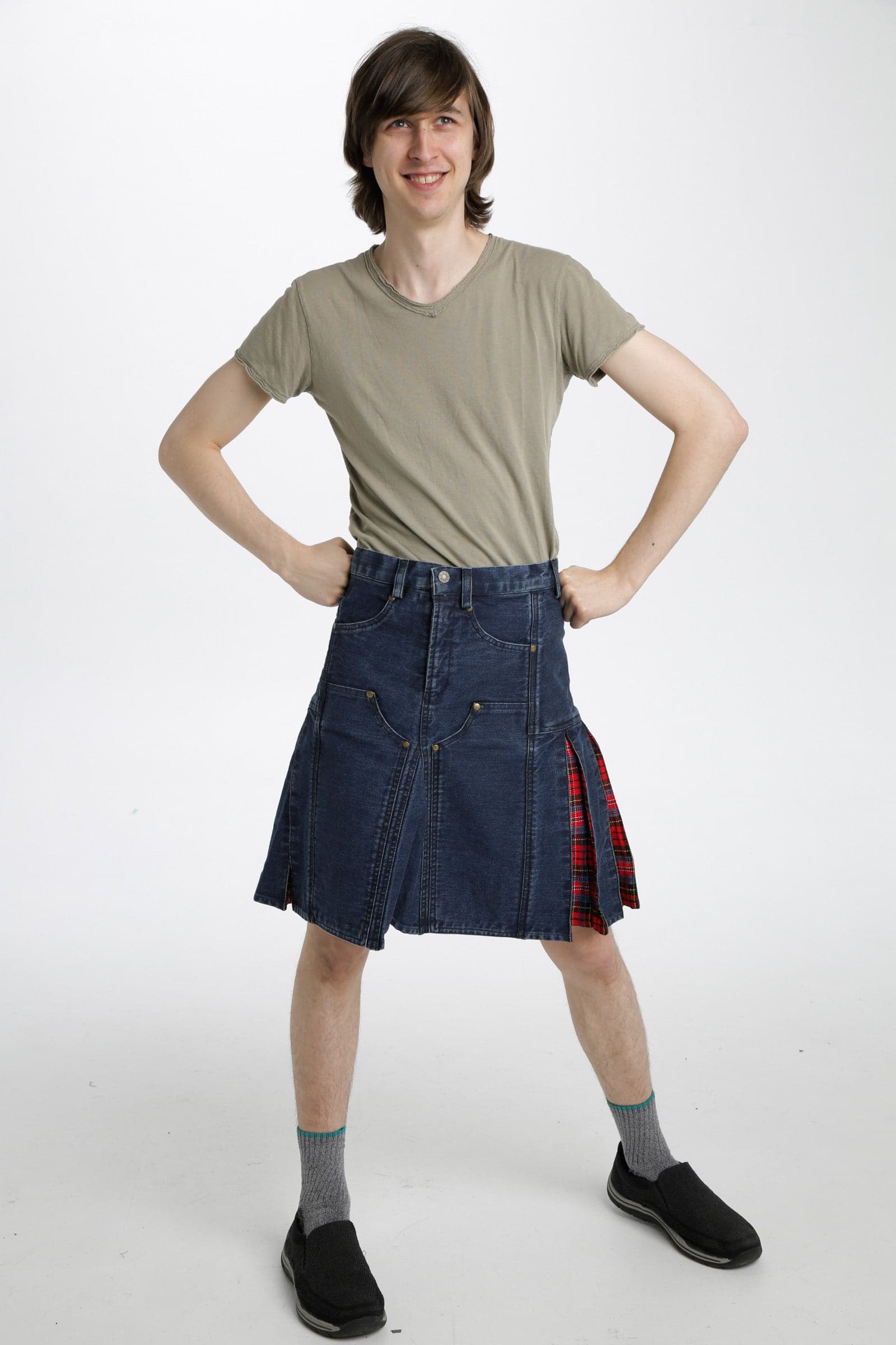 Denim Hybrid Pant Kilt