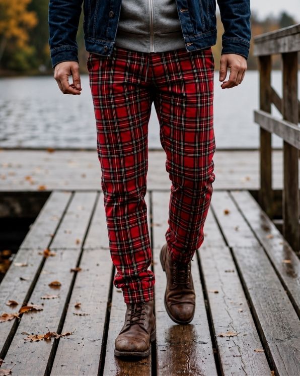 Plaid Joggers
