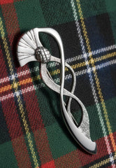 Celtic Thistle Infinity Kilt Pin