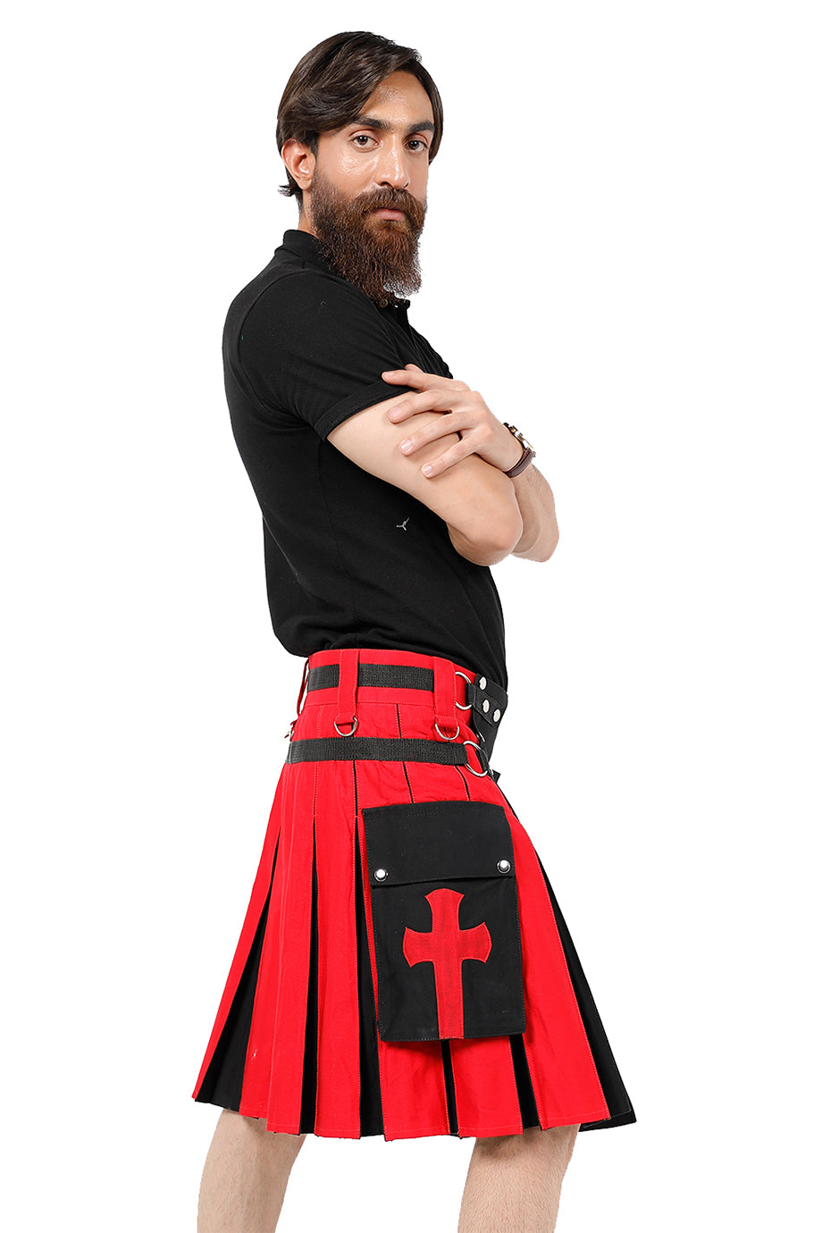 Crucifix Utility Kilt side pocket