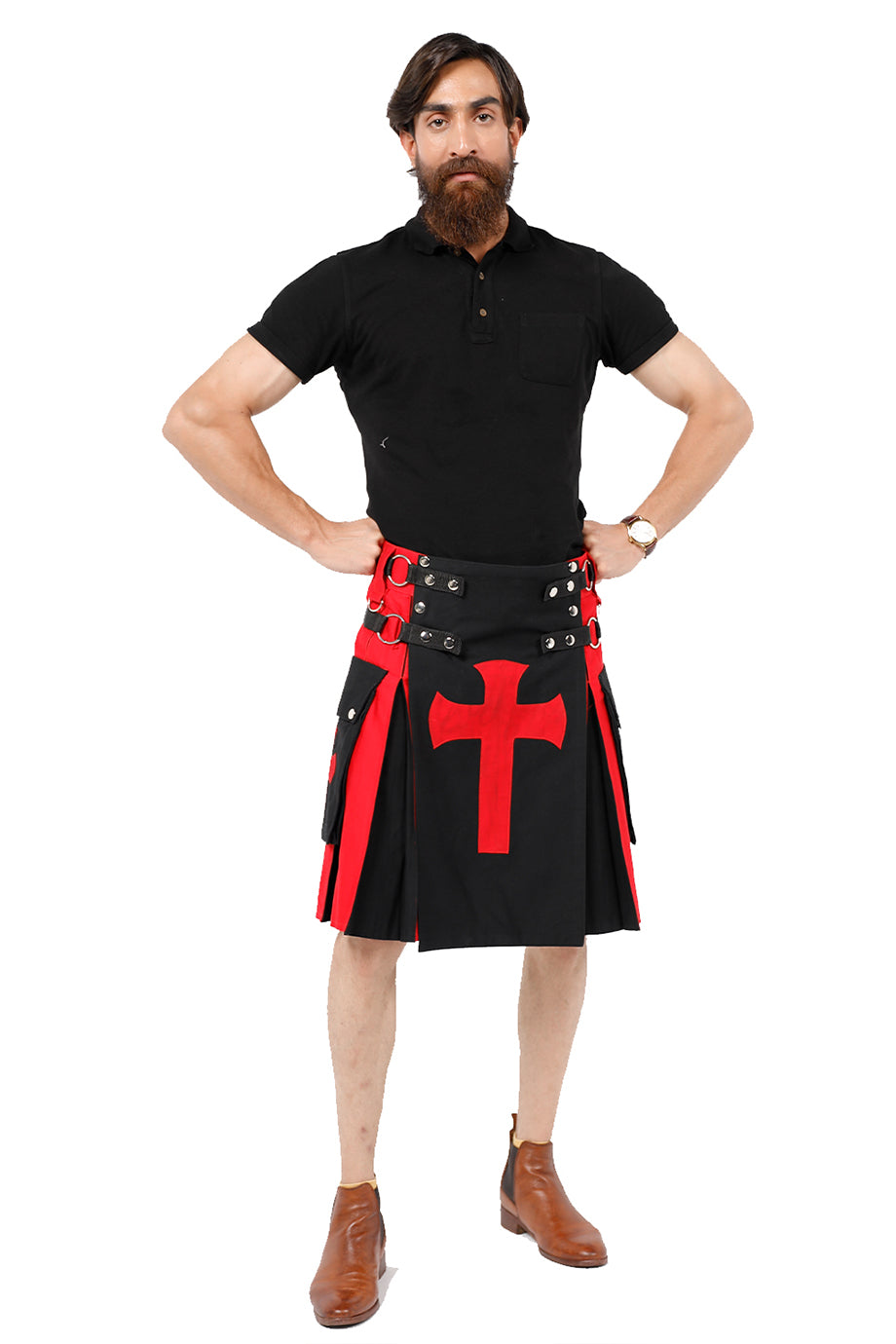 Crucifix Utility Kilt full view