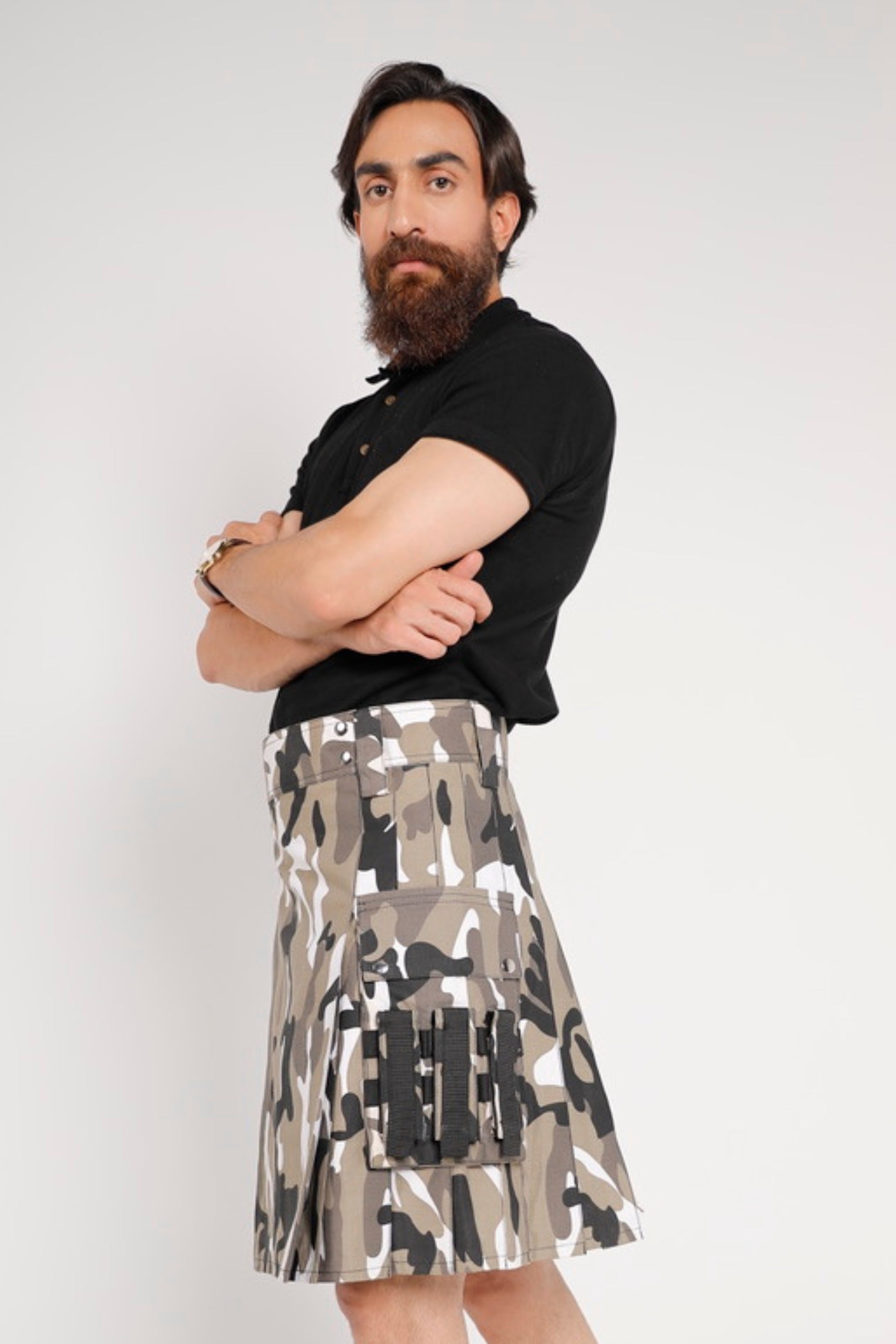 Defender Camo Duty Kilt-Left side view