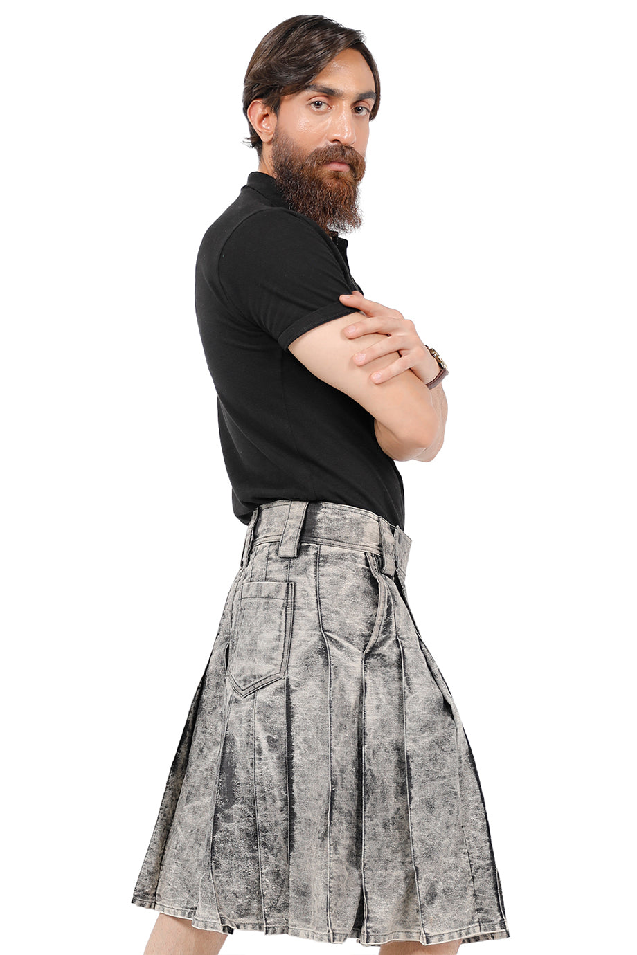 buy Faded Denim Kilt