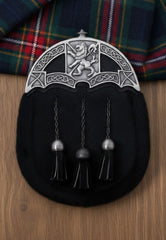 Highland Lion Crest Full Dress Fur Sporran
