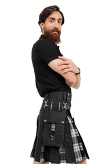 Hybrid Kilt With Detachable Pockets another side