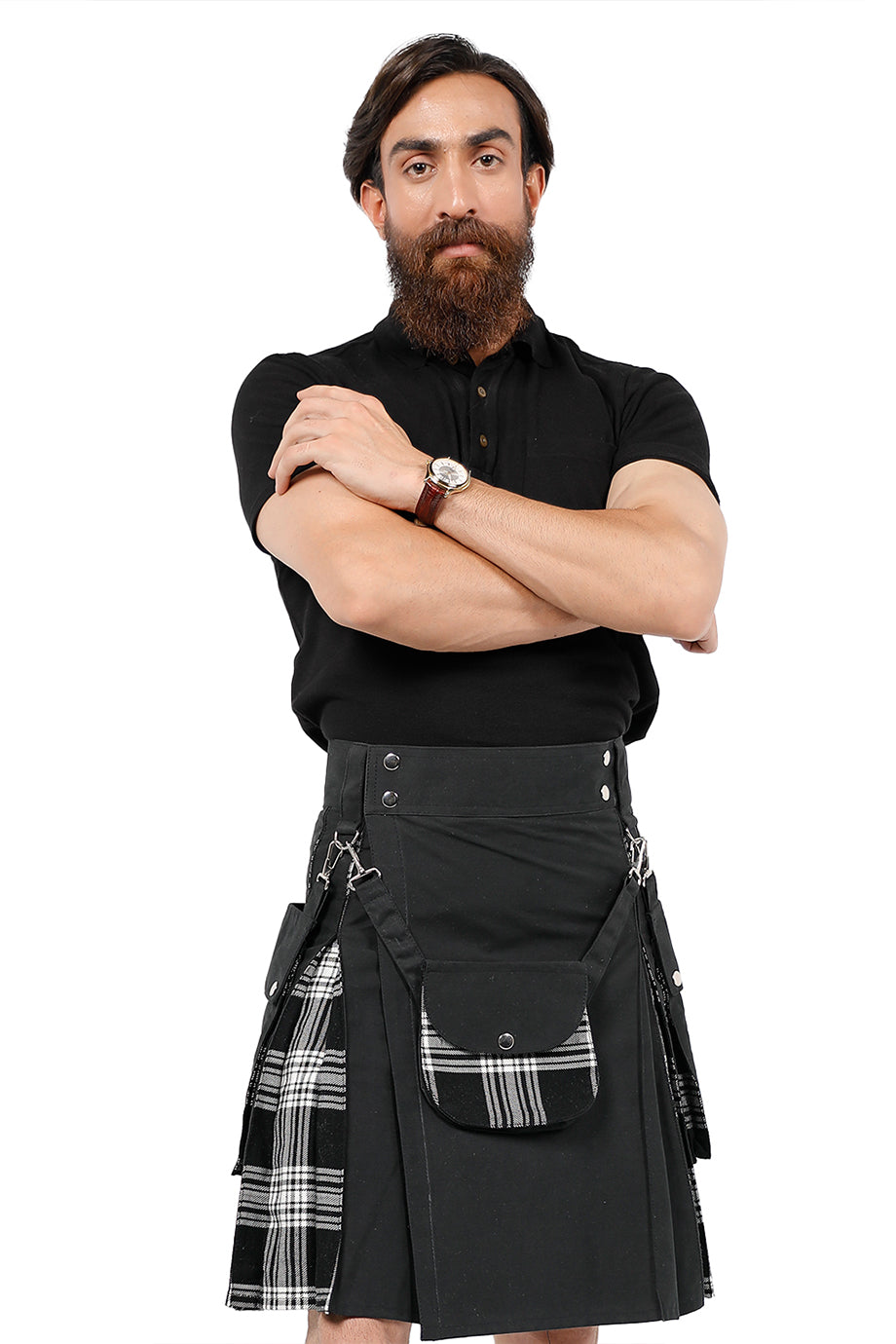 Hybrid Kilt With Detachable Pockets front