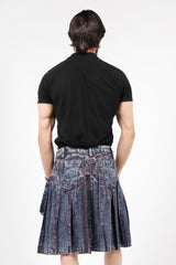 Indigo Denim Kilt Back