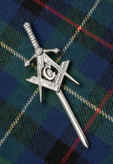 Masonic Sword Crest Kilt Pin