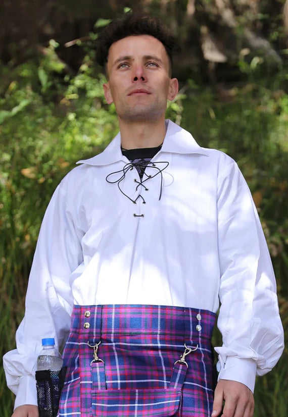 highland dress shirt Shirts for Kilts Ghillie & Casual Highland Styles