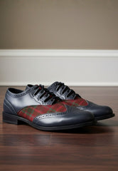 Premium Leather Tartan-Inspired Ghillie Brogues