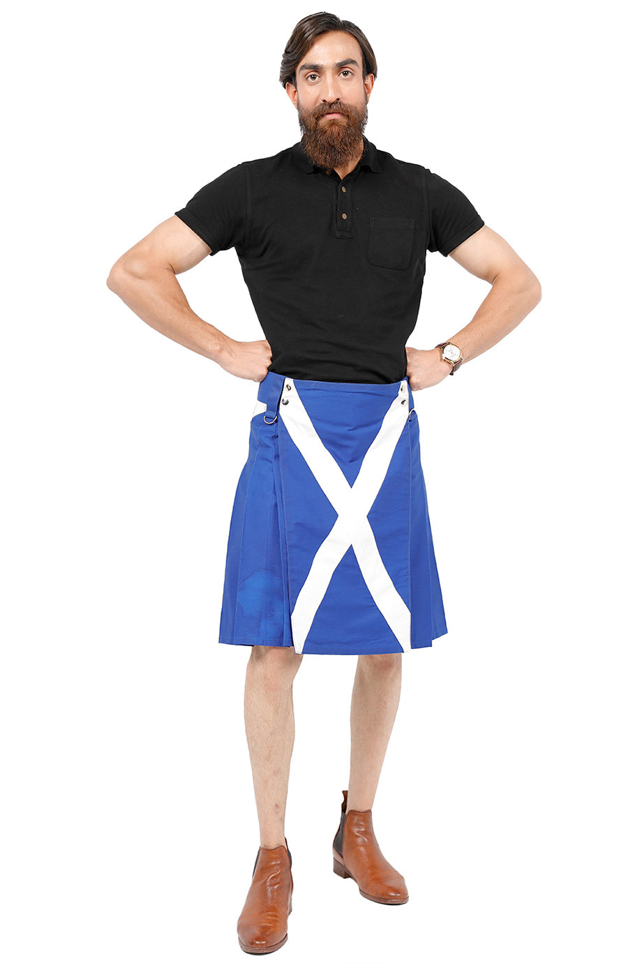 style Scottish Flag Utility Kilt