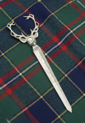 Stag Head Sword Kilt Pin