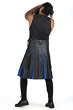 Exotic Leather Kilt - Back Side View