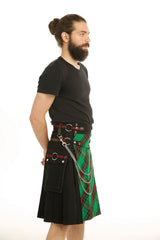 Modern tartan Hybrid Kilt - Side View