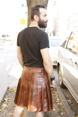 Leather kilt - Back Side View