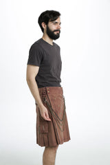 Stonewashed Rough & Tough Utility Kilt- Side view