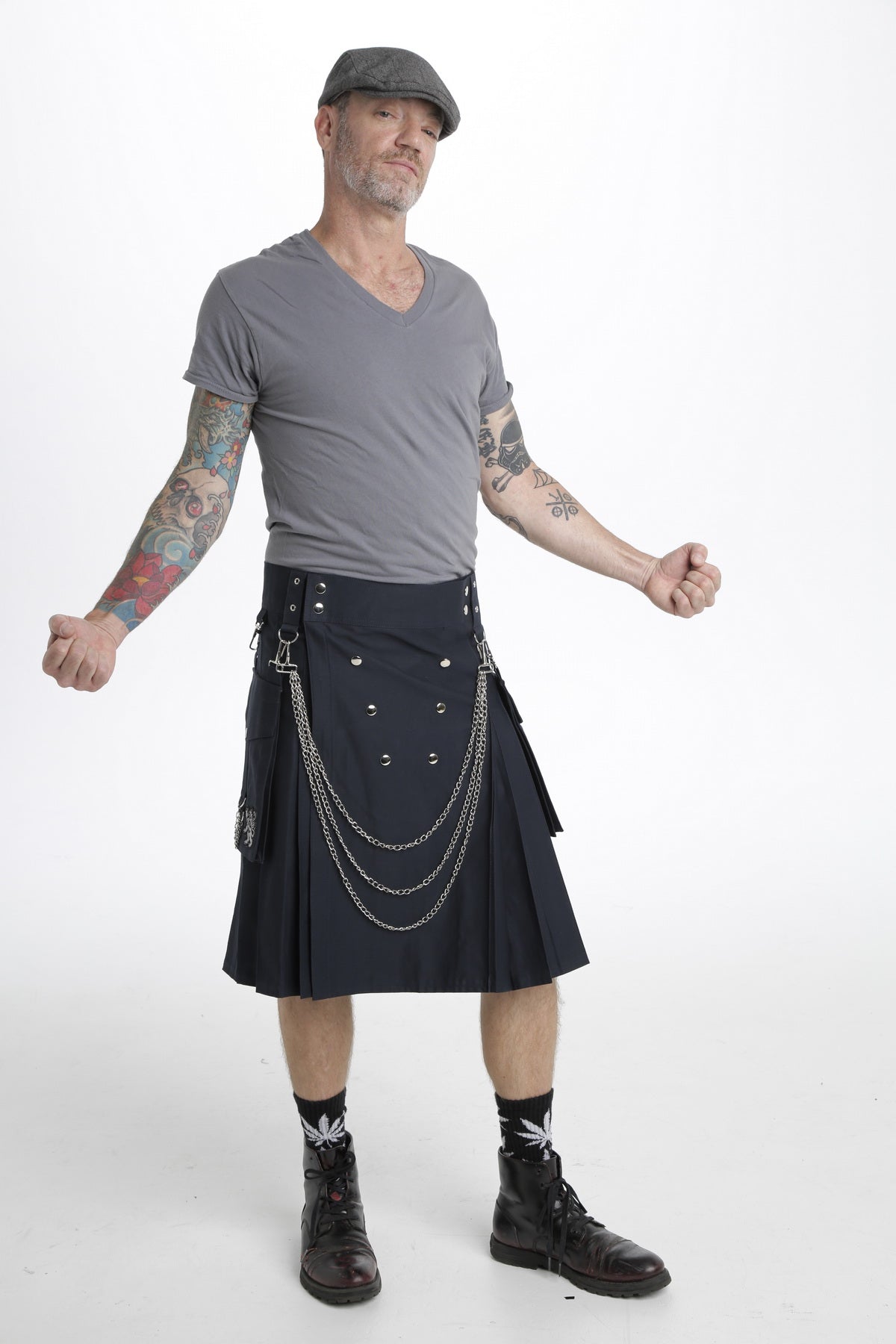 Royalmen Utility Kilt - front side view