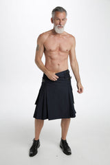 Black utility kilt for sale