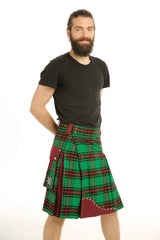 Tartan Hybrid Kilt - left side view