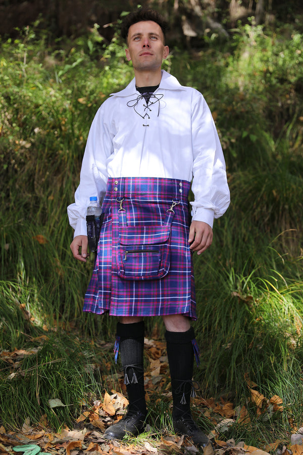 Tartan hiking kilt