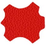 red leather swatch